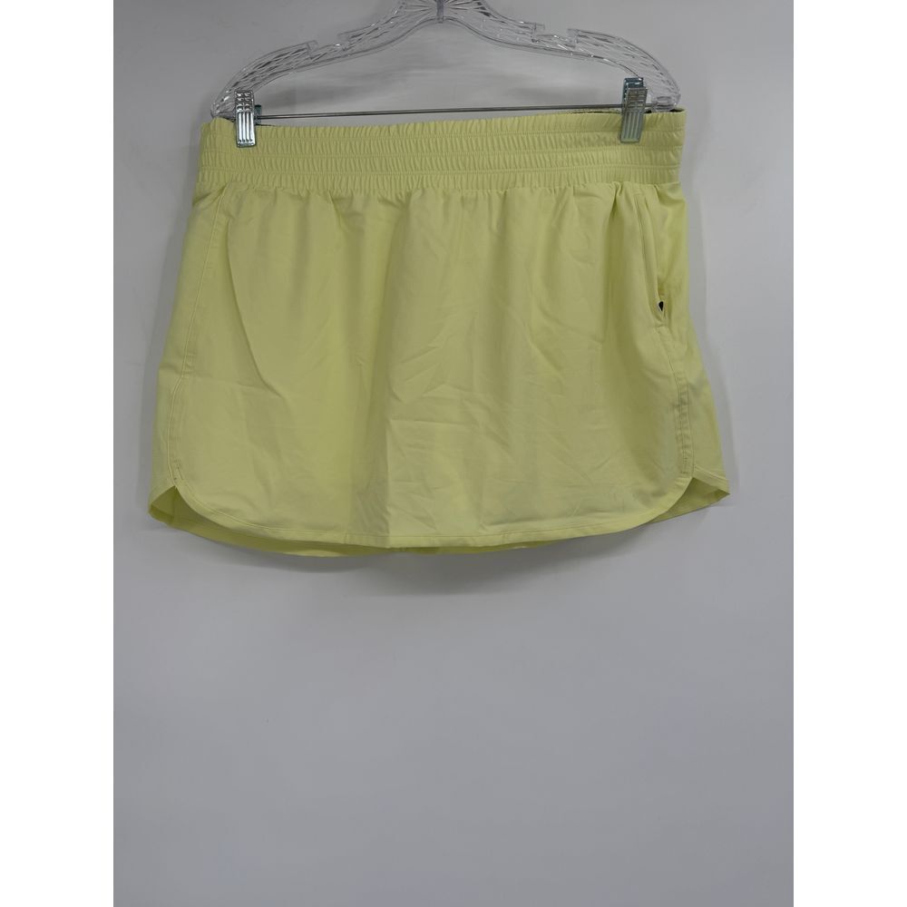 NWT prAna Women's $69 Peak To Pavement Skort in Lime Squeeze size XL